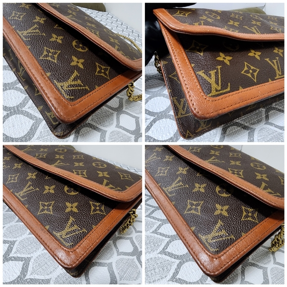 LOUIS VUITTON Monogram Dame Clutch Bag Brown - Picture 11 of 13